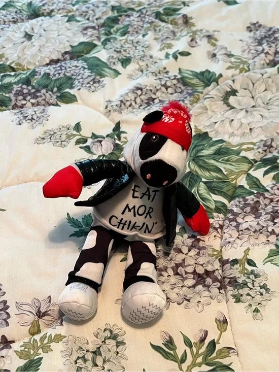 Chick-fil-A Holiday Snow Day Plush Cow Doll Toy Red Hat & Gloves