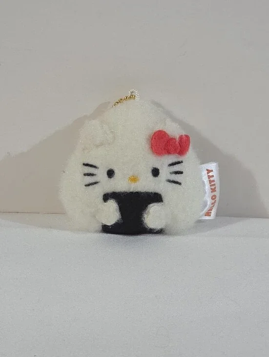 Hello Kitty onigiri plushie keychain