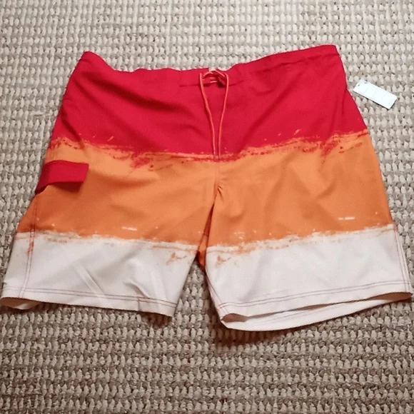 George At the Knee Board Shorts Quick Dry UPF 50+ Stretch 3XL Plus Size Shorts
