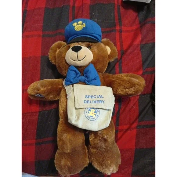 Build A Bear Bearemy Special Delivery Plush With Bag And Hat