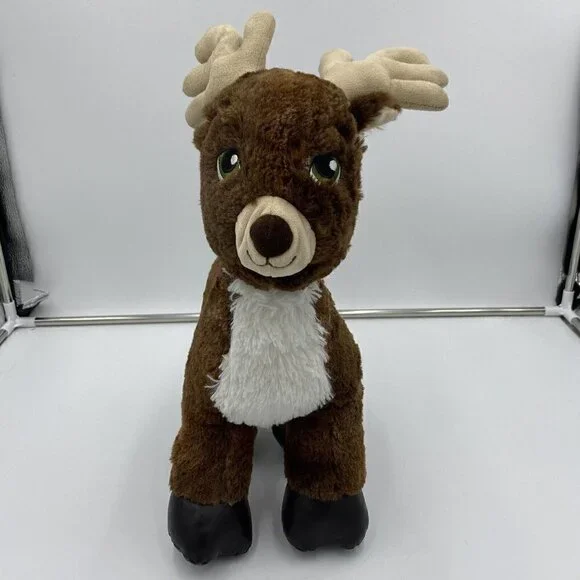 BAB Build-A-Bear Workshop Team Santa Reindeer Plush Stuffed Animal