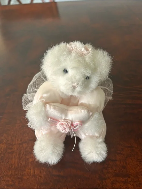 Russ Berrie Ariel White Princess Teddy Bear Plush 6” Stuffed Animal