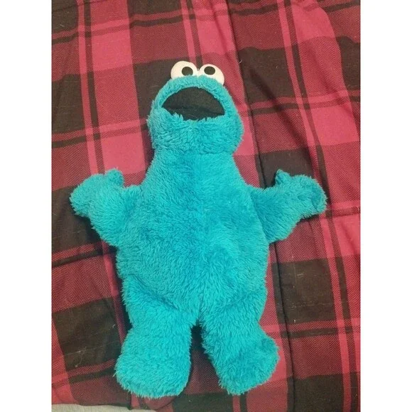 Kohls Cares Cookie Monster Plush Sesame Street Blue Stuffed Animal 15in Toy 2017