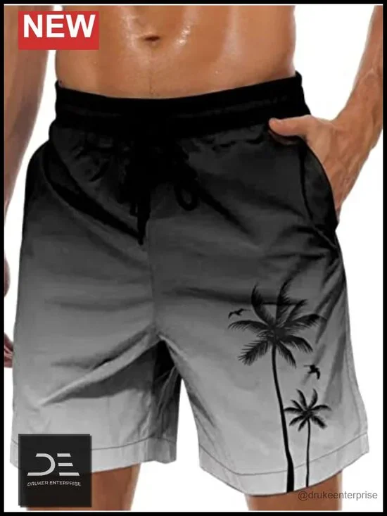 Men's Swim Trunks Board Shorts Hawaiian Mesh Lining Quick Dry