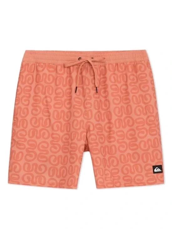 Quiksilver Men's Swim Trunks 7” Coral Swim Shorts NWT