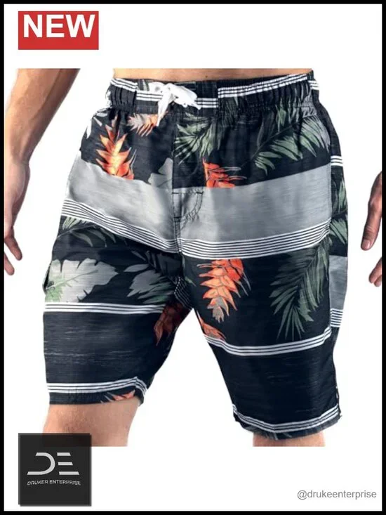 UPF 50 Quick Dry Swim Trunks with Pockets and Mesh Lining