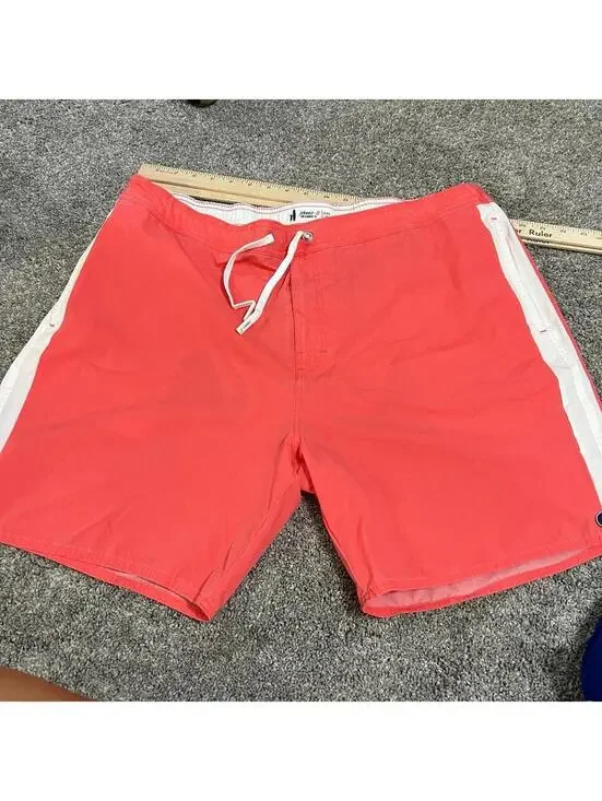 Johnnie-o Men's Coral Pink Swimming Trunks size XXL