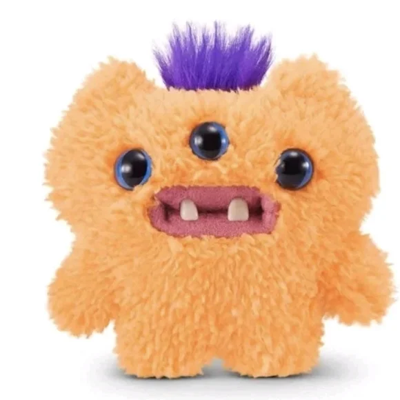 Zuru‎ Fuggler Baby Fugg Kids Toy Orange New 3-Eyed Mohawk Monster 15704K