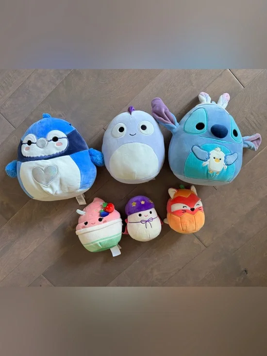 Squishmallows Lot (6 Toys)