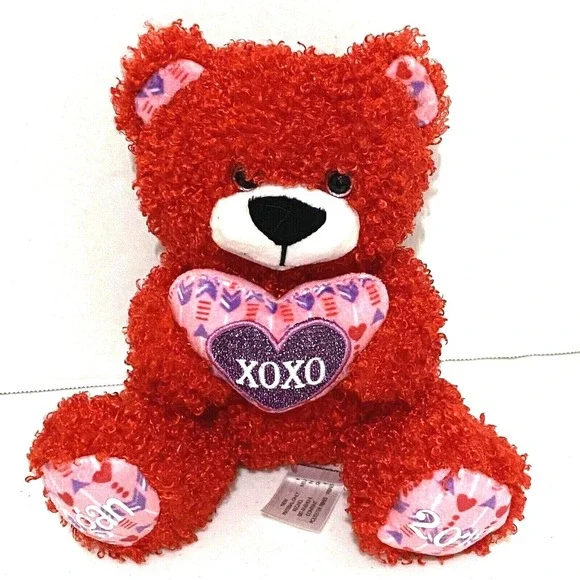 Animal Adventure Logan Plush Red Teddy Bear 7