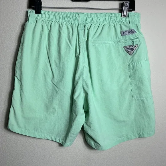 Columbia PFG Shorts Mens Small Mint Green Backcast 6