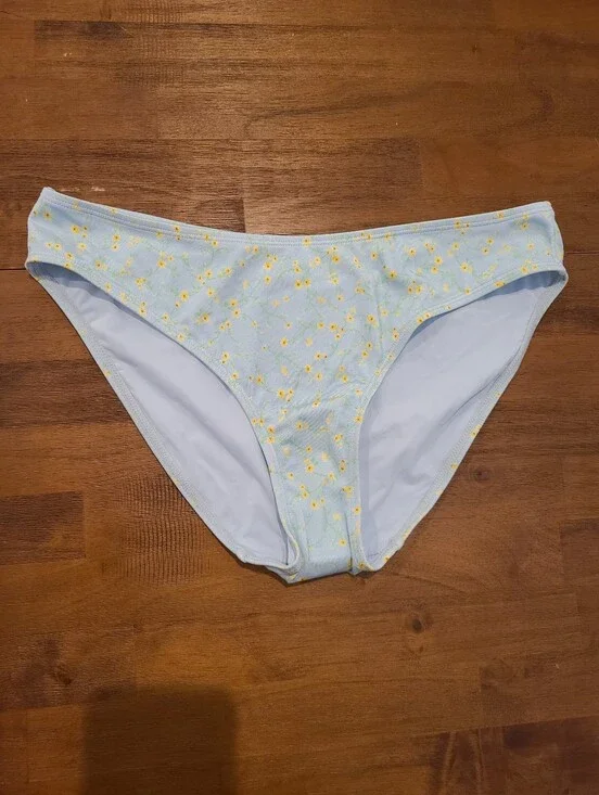 Andie Swim Yellow Floral Bikini Bottoms