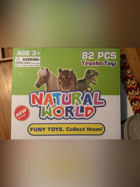 Natural World 82-Piece Animal Toy Set by - Green