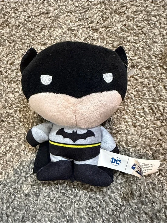 DC Comics Batman Plush - Black, Gray & Yellow Accent