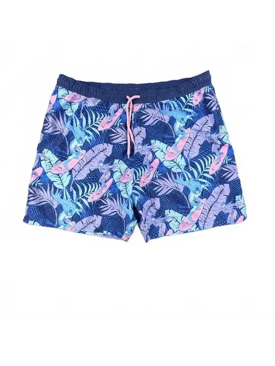 Men's Batman and Joker Surfing Tropical Print Swim Shorts DC Comics Size XL