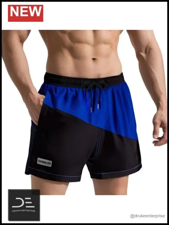 Men's Quick Dry Swim Trunks with Pockets Board Shorts