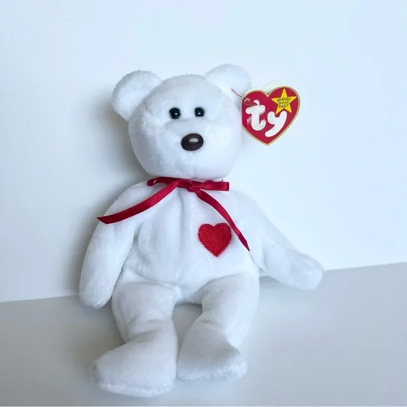 Beanie Babies Valentino the‎ Bear 1993 Ty Plush Bear