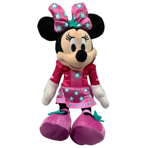 Disney Rockstar Minnie Mouse‎ in Pink Star Bow 12