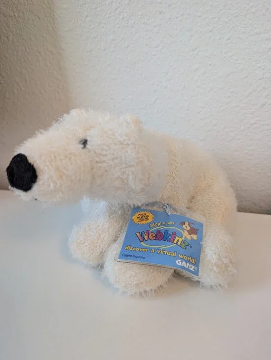 Webkinz Plush Polar Bear - Cream Colored Stuffed Animal by Ganz