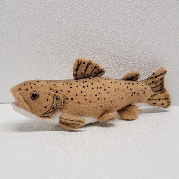 2002 Cabin Critters Inc. Brown Trout Spotted Fish Plush Stuffed Toy 9