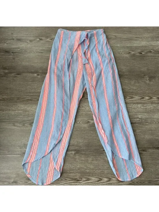 ASOS Beach Cover Up Pants Womens 0 Waist Tie Ankle Length New
