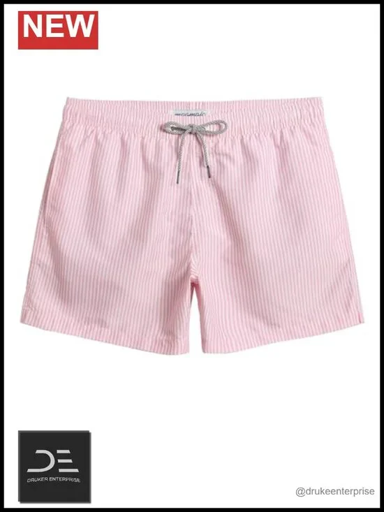 Mens 5 Inch Swim Trunks with Mesh Lining Quick Dry Beach Shorts