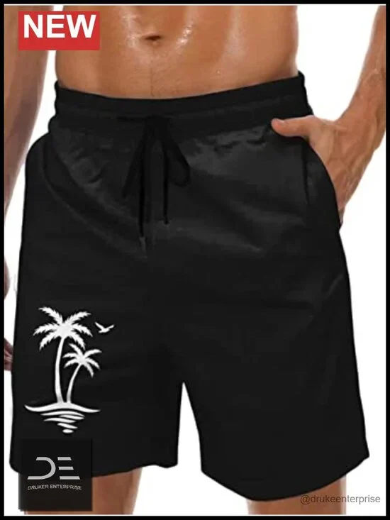 Men's Swim Trunks Mesh Lining Board Shorts Hawaiian Bathing Suit Quick Dry UPF