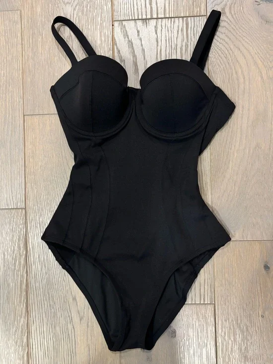 TA3 Black One-Piece Swimsuit