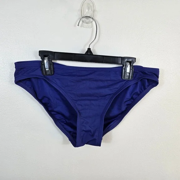 Michael Kors‎ Swimwear Womens Blue Classic Beach Bikini Bottom Medium Vacation