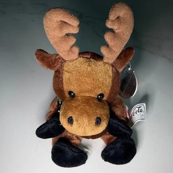 Vintage 1999 Coca-Cola‎ International Bean Bag Plush Gourmand Moose Canada 0233
