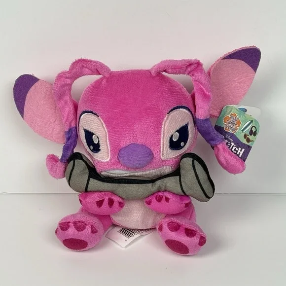 NWT Disney Lilo & Stitch Angel Pink Plush Small Stuffed Animal Just Play Barbell