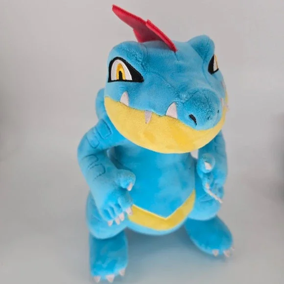 Pokemon Feraligatr Plush Stuffed Animal Blue Red 11 Inch Johto Starter Evolution