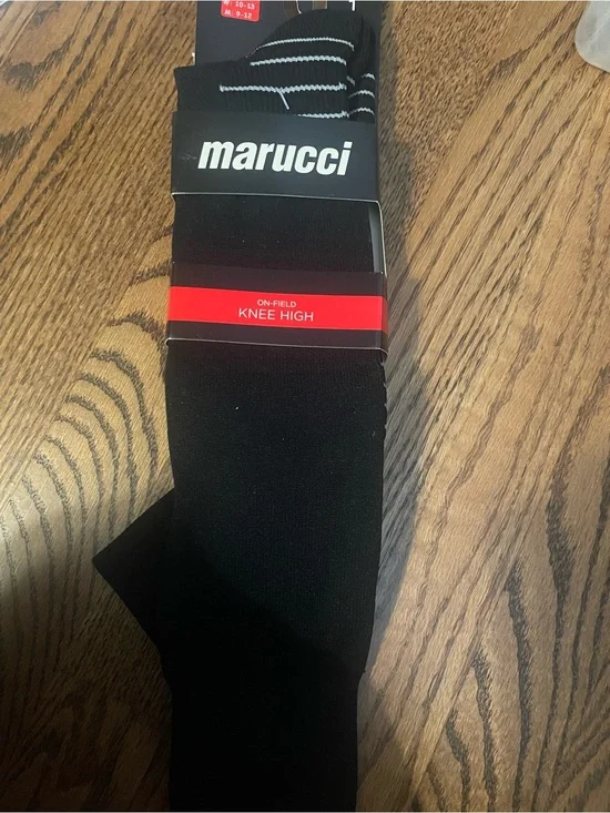 Marucci large Men's Black Knee High On-Field Socks