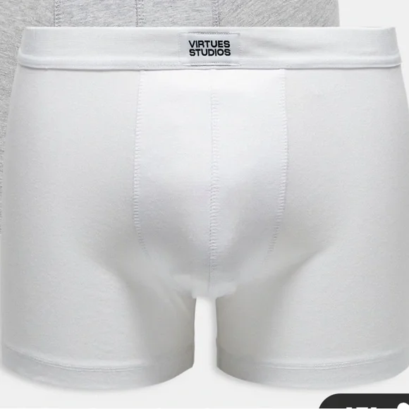 ASOS Virtues Studios White Boxer Briefs XL