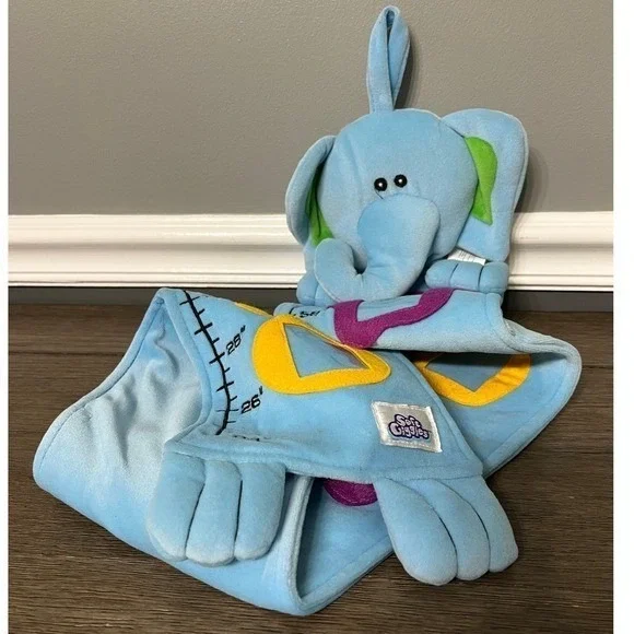 Soft Giggles Elephant Photo Album‎ Growth Chart Wall Decor