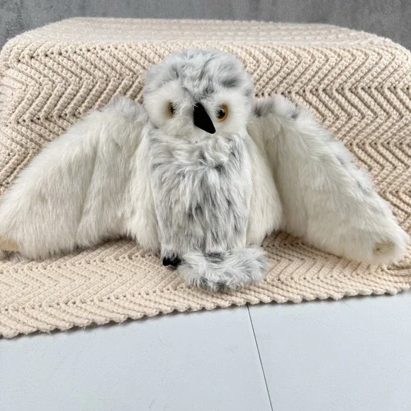 Vintage Folkmanis‎ Furry Folk Snowy Owl Realistic 8