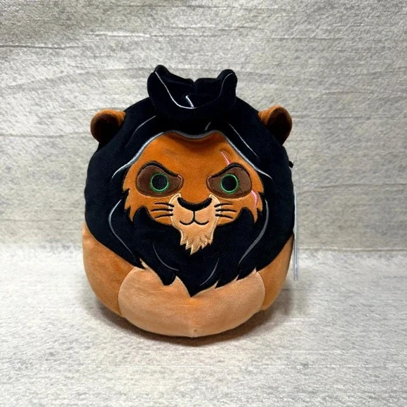 Disney Lion King Squishmallows Original Disney 8 Inch‎ Scar Plush Toy NEW