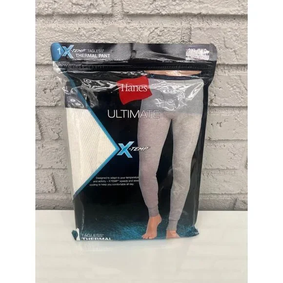 Hanes Ultimate X-Temp Thermal Pants Long Underwear Size 2XL