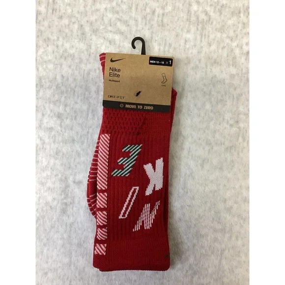Nike Elite Multisport Crew Socks Red Green White XL Men 12-15 HV6888-687 NEW…