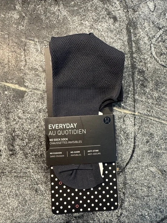LuluLemon Everyday No-Show Socks - Black MENS NWT