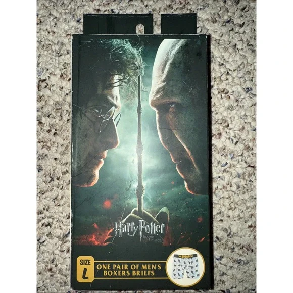 SWAG Harry Potter Deathly Hallows Mens Size L Novelty Boxer Briefs‎ Underwear
