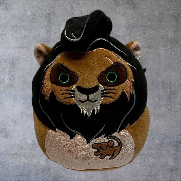 Squishmallows Scar Plush Disney The Lion King 8 Inch‎ Brown Black Soft