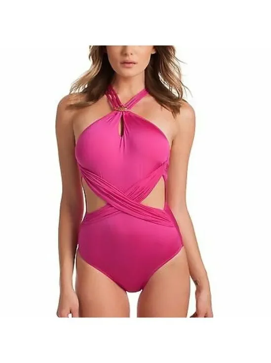Trina Turk Garden Party One-Piece Swimsuit Size 4 EUC