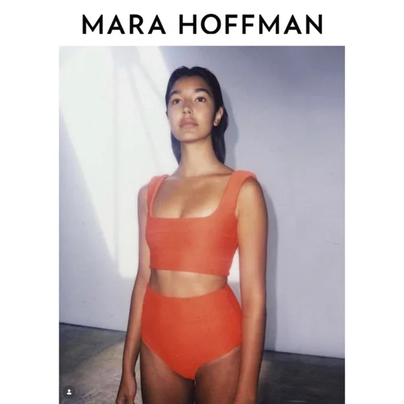 Mara Hoffman Raina Textured Bralette Bikini Top