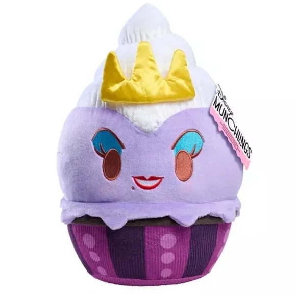 Disney Munchlings Squeeze-a-Munch Large Lavender Ice Cream Sundae Ursula Plush