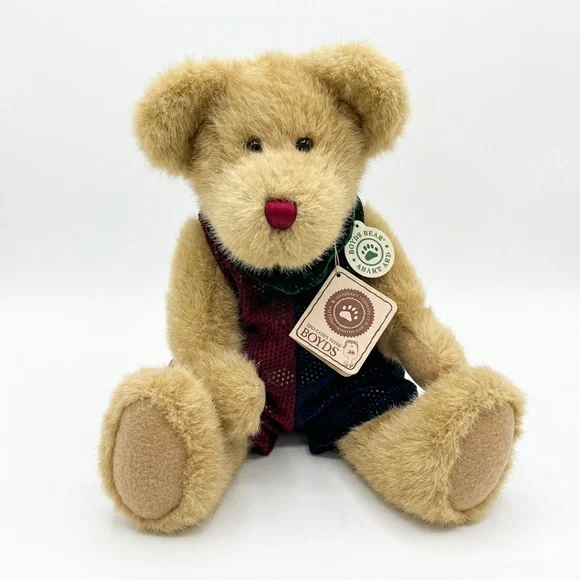 Vintage Boyds Bears Mr. McSnickers 14” Plush Teddy Bear T.J.’s Best Dressed Toy