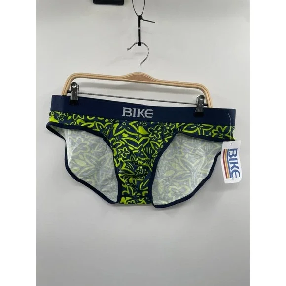 Bike Athletic Underwear Men's 2XL Flower Party Stretch Elastic Waist Brief‎ NWT