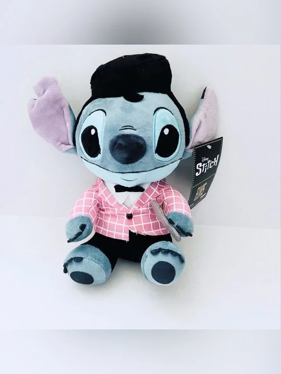 Kidrobot Disney Lilo & Stitch Pink-Checkered Elvis Phunny Plush