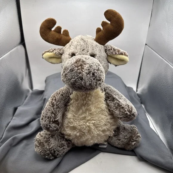 Aurora Moose w/ Antlers Chester Cuddly Plush Stuffed Animal Brown 13