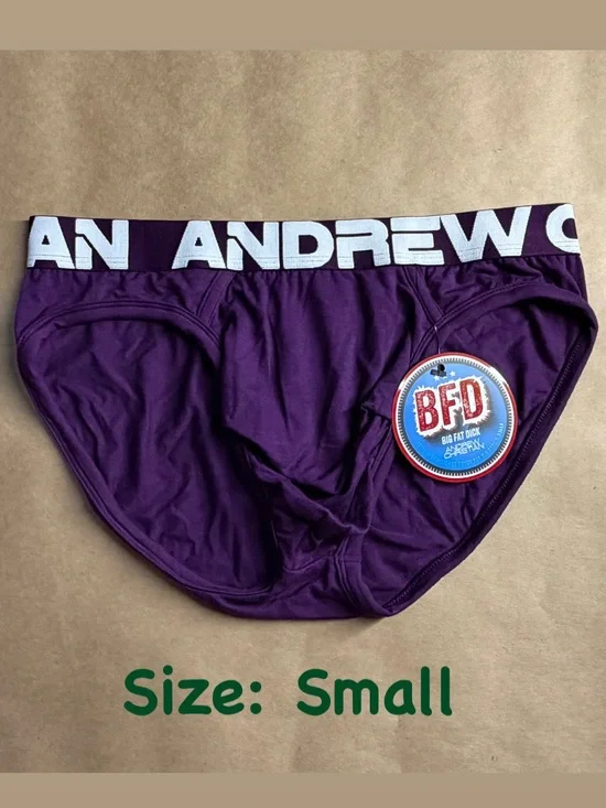 Andrew Christian BFD Men's Brief Underwear Plum Size SMALL